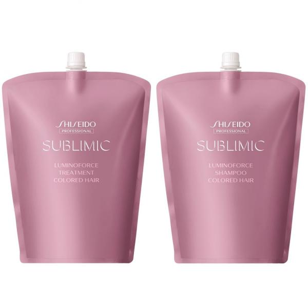 【セット品】資生堂 サブリミック ルミノフォース シャンプー & トリートメント 1800ml LSC