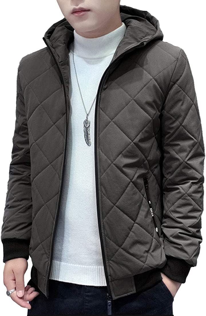 メンズ 長袖 裏ボア 軽量 ジップアップ パーカー アウター アウトドア ジャケット(カーキ, L) 5,443円