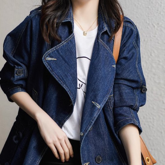デニムジャケット レディース アウター 羽織 デニム 長袖ジャケット 襟あり カジュアル お出かけ おしゃれ シンプル 無地 Gジャン フロントボタン ファッション きれいめ 女性 春秋