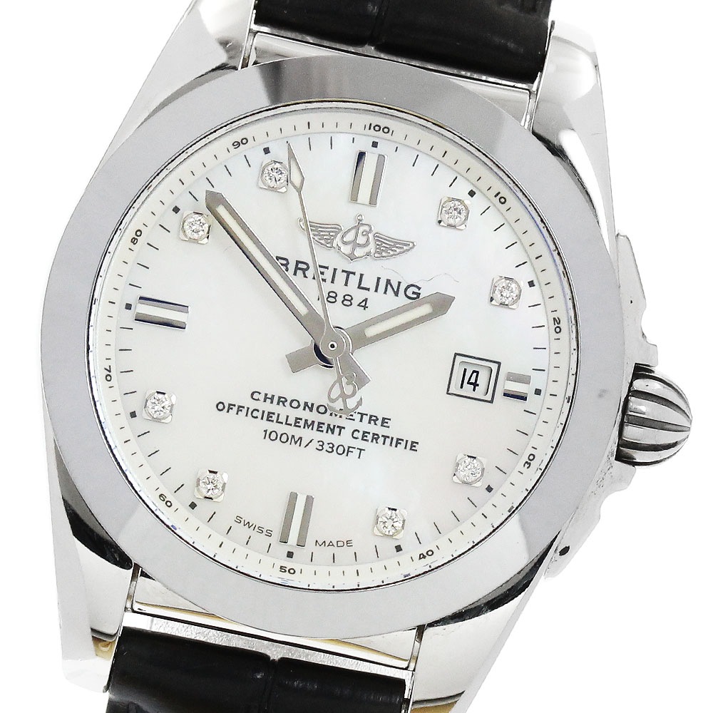 ブライトリング BREITLING W72348 ギャラクティック29 スリークT デイト クォーツ レディース _922656【中古】