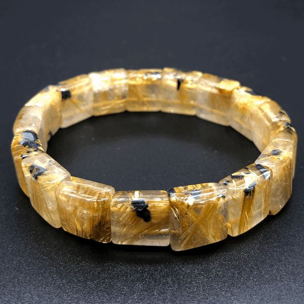 ブレスレット レディースアクセサリー アクセサリー ファッション ルチルクォーツ 水晶 天然石 金運