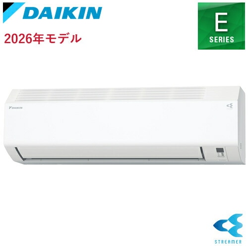 ダイキン【DAIKIN】2.8k ルームエアコン Eシリーズ ホワイト おもに10畳用 単相100V S286ATES-W【2026年モデル】