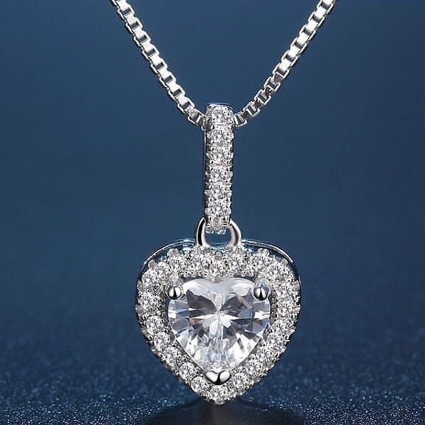 ネックレス レディース ハート 雪華 プラチナ仕上げ シルバー925 czダイヤ プレゼント パーティー 人気 プレゼント