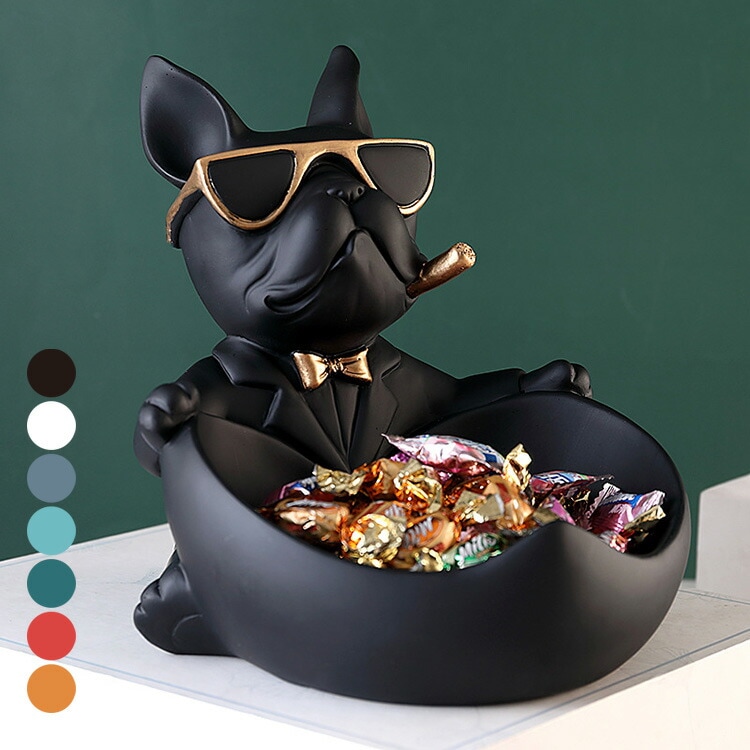 犬 小物入れ 収納 インテリア フレンチブルドッグブルドッグ フレブル 小物入れ 犬 動物 オーナメント オブジェ トレイ リビング オシャレ サング
