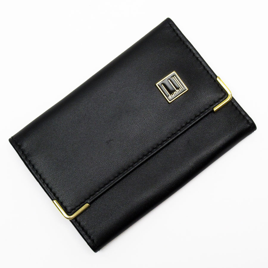 ダンヒル Dunhill キーケース レザー ブラック メンズ t18926g