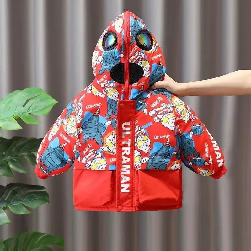 大好評 男子児童用綿服冬用新洋風赤ちゃん冬用ウルトラマン用綿服コート児童用保温綿上着を厚くする 5,438円