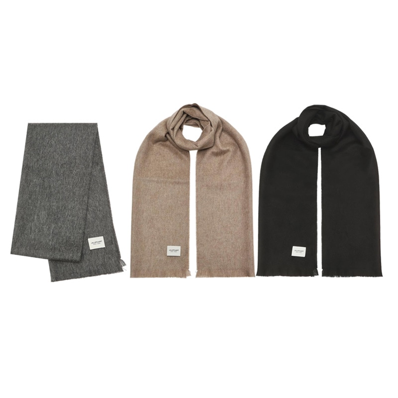 [ショートマフラー]カシミア100％ショートマフラー