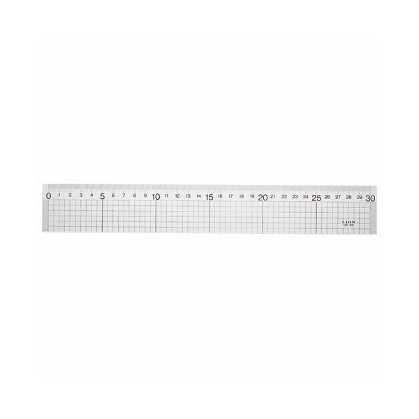 (まとめ) ライオン事務器 ハイカットスケール30cm HC-30 1個 (×10セット)