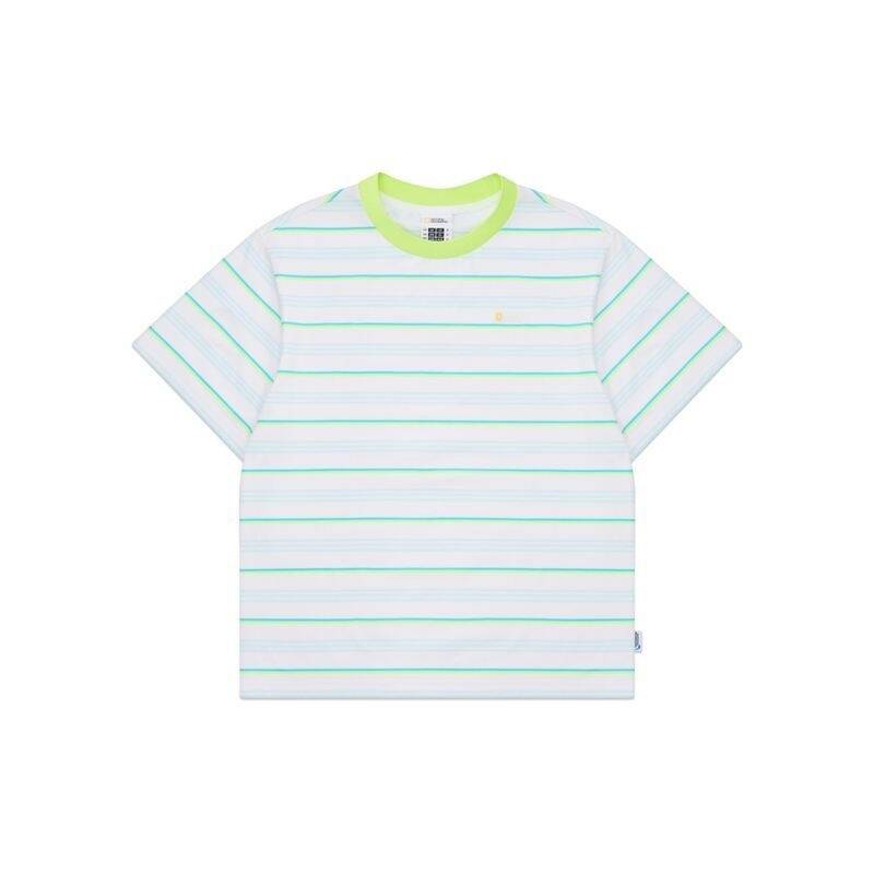 ナショナルジオグラフィックキッズ NATIONAL GEOGRAPHIC KIDS K262UTS610 クールストライプ半袖Tシャツ LIME 5009590148 362841