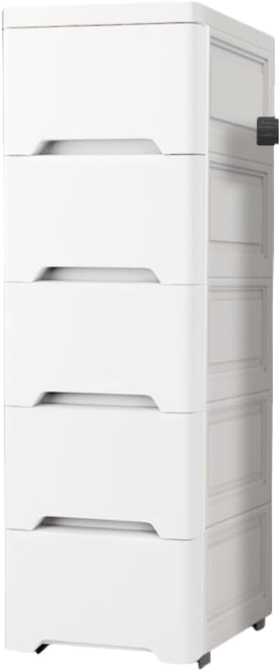 メアリネサ 隙間収納 キッチンチェスト 収納ボックス キャスター付き 引き出し 省スペース 落下防止 浴室 台所 組立簡単 幅15cmB 5層 (4層 幅15cmC)