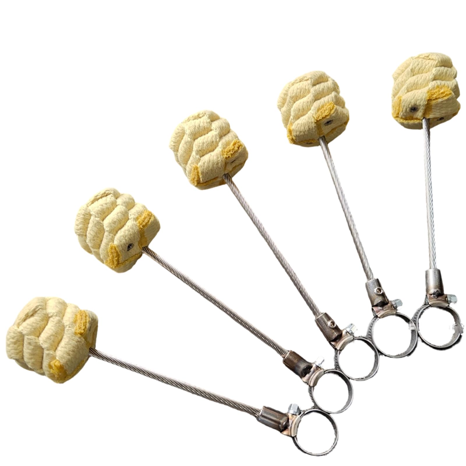 クイックWicks 5パックFirehoopHula Hoops調節可能な管のサイズ15mm-24mm（3/5 -16/17 ）のための元の取り外し可能な火のWickに任意のHoopを変える