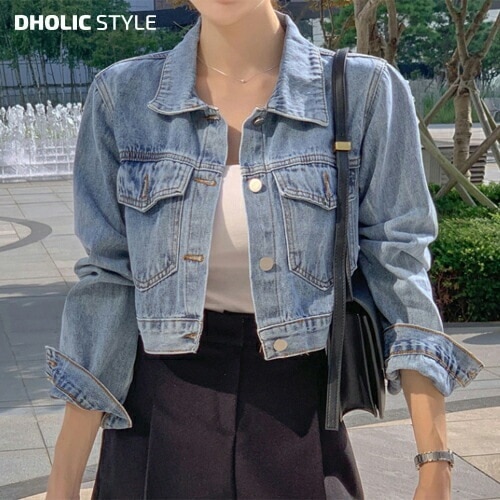 [メガ割りSALE]クロップドデニムジャケット・p571728