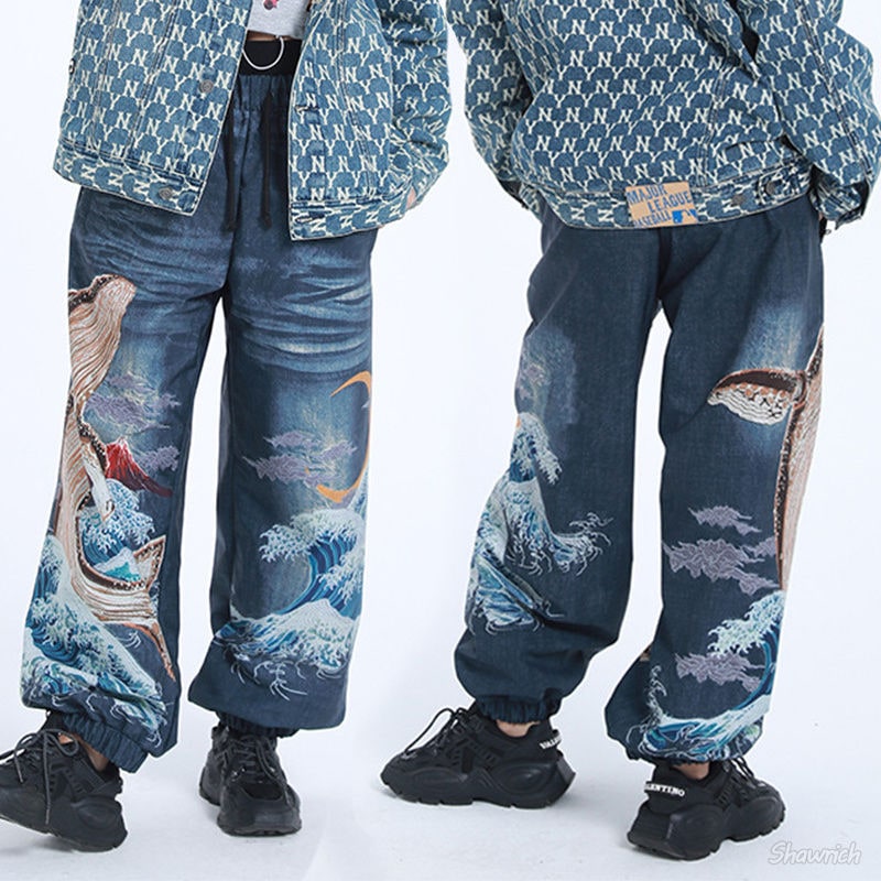 スノボ ロングパンツ 単品 スノボウェア スキーウェア スノーボードウェア レディース メンズ スノボーウェア ズボン デニムパンツ ワイドパンツ 韓国風 防水10000mm 海外通販