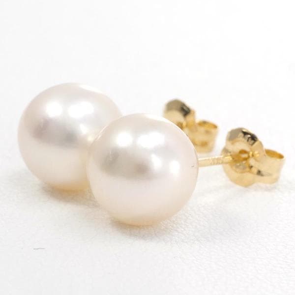 K18 18金 YG イエローゴールド ピアス パール 総重量約1.6g ジュエリー 中古