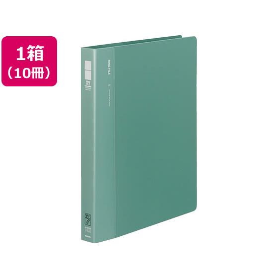 リングファイル30穴背幅33mm A4タテ 緑 10冊 コクヨ ﾌ-F470G