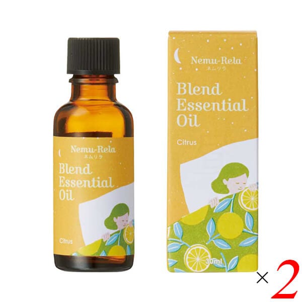 アロマ アロマオイル ベルガモット 生活の木 ネムリラ ブレンド精油 シトラス 30mL 2本セット