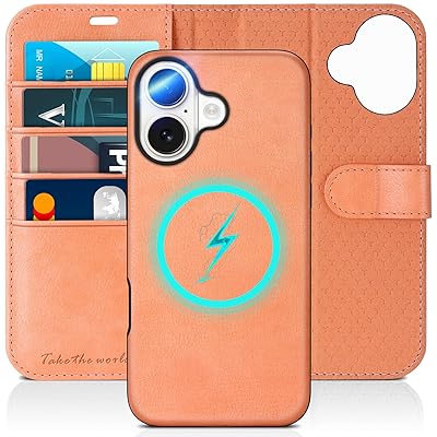 TUCCH iPhone 16 Plus 対応 ケース 手帳型 2 in 1 分離式 アイフォン16プラス手帳型 ケース 取り外し可能 [RFIDブロッキング] カードポケット付き 横置きスタンド機能