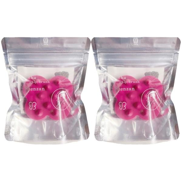 スカルプブラシ ケンザン ソフト ピンク 2個セット