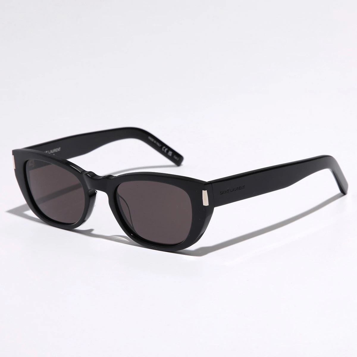 SAINT LAURENT サンローラン サングラス SL 601 レディース スクエア型 フルリム セルフレーム ロゴ アイウェア 001/BLACK-BLACK-BLACK