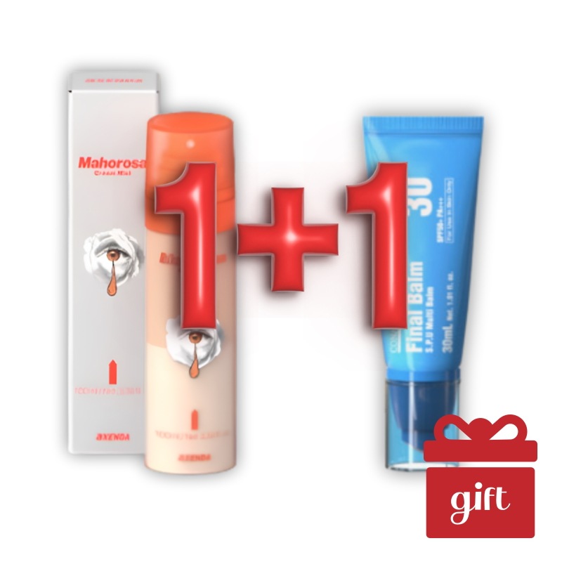 【ツヤ肌セット】 AXENDA マホロサ クリームミスト 100mL ＋ ファイナルバーム BBフィルターバーム 30mL SPF50+・PA++++ 保湿持続・ツヤ肌・トーンアップ・ベースケア