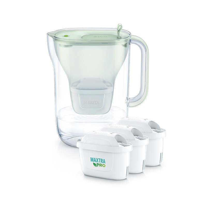 【公式】ポット型浄水器 スタイル エコ マクストラプロ カートリッジ3個付 ろ過水容量1.26L 全容量2.4L