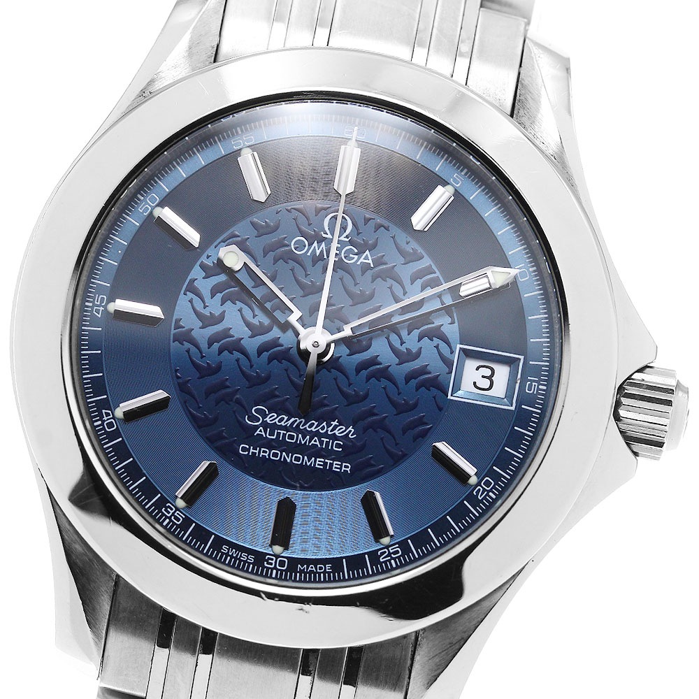 オメガ OMEGA 2506.80 シーマスター120 ジャックマイヨール 自動巻き メンズ 保証書付き_810123【中古】