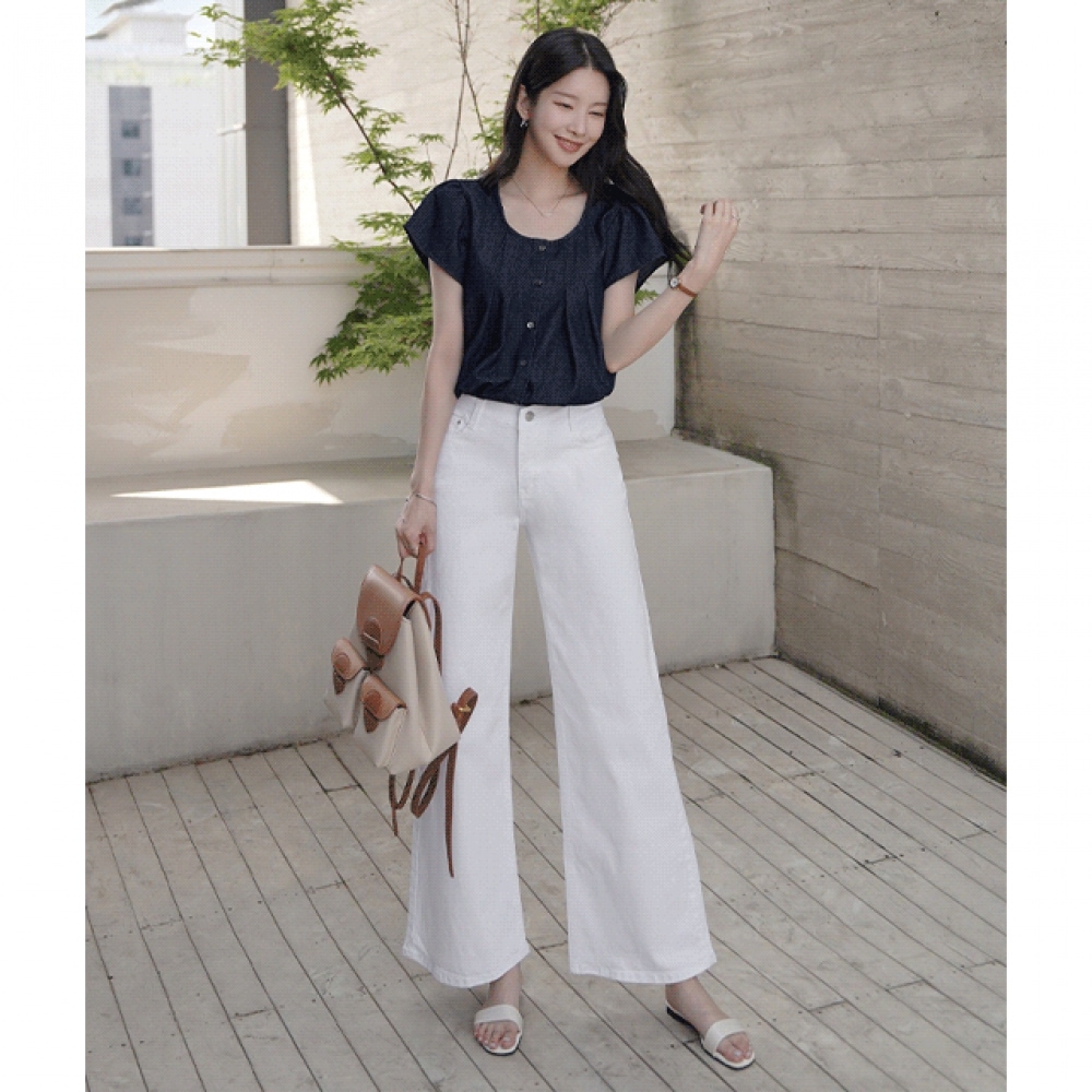 クリック＆パニ パーフェクトクリーン ワイドブーツカットコットンパンツ[S,M,Lサイズ]