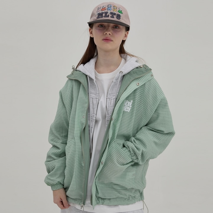 Reversible Check ウィンドブレーカー MINT
