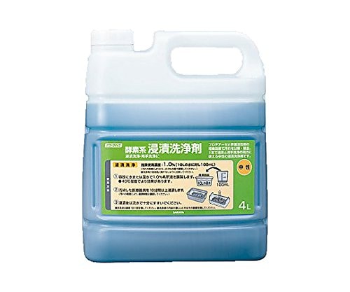サラヤ PQ酵素系浸漬洗浄剤 中性4L / 8-5207-02