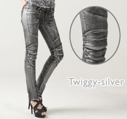 UB1010SV30 サイズ:30 カラー:シルバー ROUGH＆ROAD ラフ＆ロード UBモトパンツ TWIGGY UB1010SV30