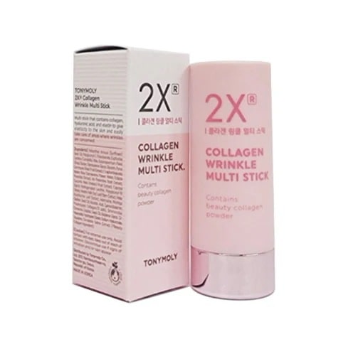 トゥーエックスアールコラーゲンリンクルマルチスティック ピンクビタミンB12 デュナリエラサリナエキス コラーゲンカプチャーシステム ヒアルロン酸 エラスチン 無香料無着色 しっとり保湿 うるツヤメイ