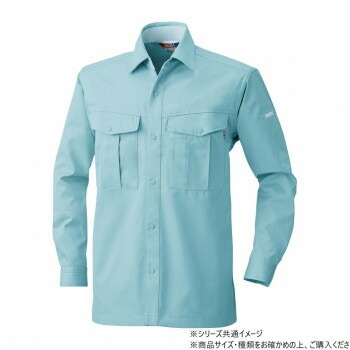 桑和 4115 長袖シャツ Lサイズ パウダB（204）