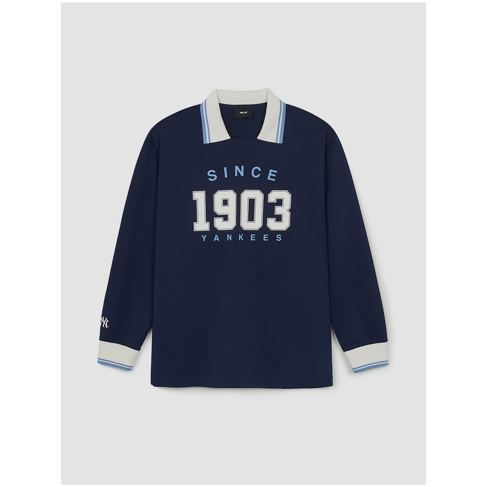 MLB バーシティロングスリーブスポーツカラー T シャツ NY (ネイビー) QHHC3ATSV0944-50NYS