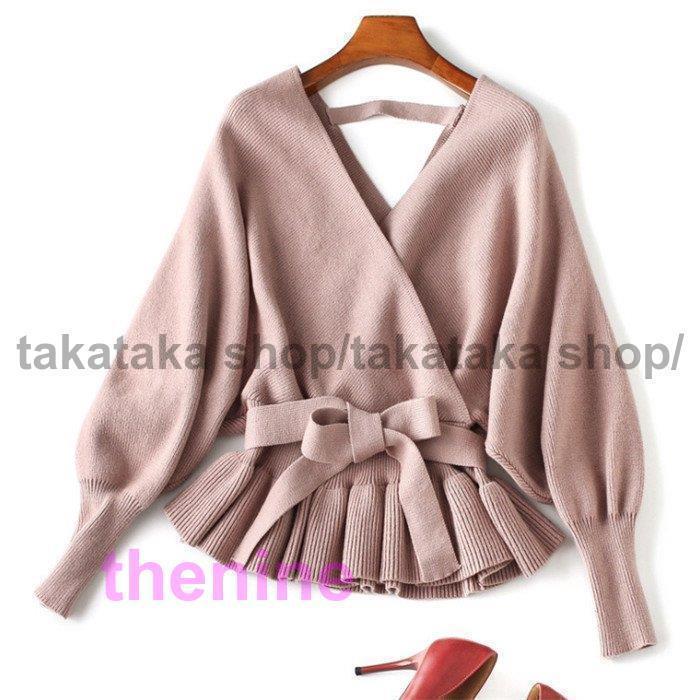 安い商品 今日だけ セーター レディース ニットセーター 長袖 ニット トップス レディース プルオーバー 上品 大きいサイズ 体型カバー コーデ 秋 冬 vネック ドルマンスリーブ 3枚購入で350