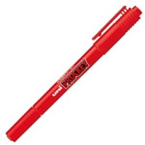 (業務用300セット) 三菱鉛筆 水性ペン/プロッキーツイン (細字/極細) 水性顔料インク PM-120T.15 赤