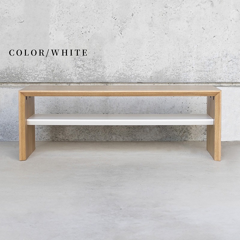 センターテーブル　FALT【ホワイト】　オーク　ローテーブル　インテリア　家具