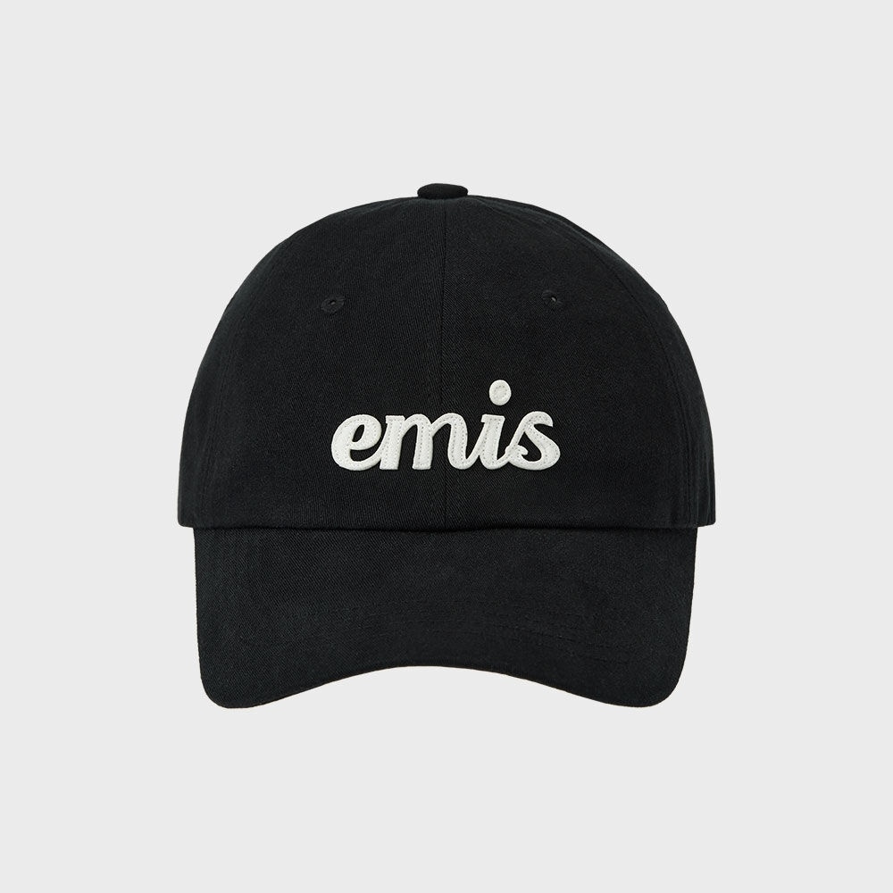 YMS アップリケボールキャップ-ブラック