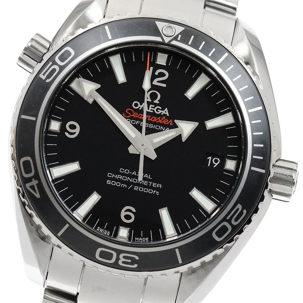 オメガ OMEGA 232.30.42.21.01.001 シーマスター プラネットオーシャン デイト 自動巻き メンズ 保証書付き_895482【中古】