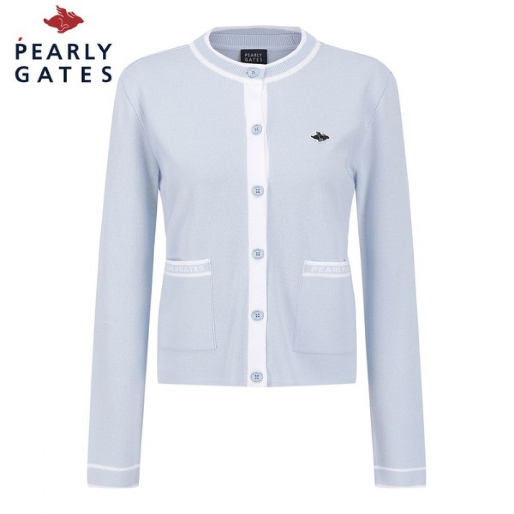 [パリゲイツ] レディースロゴノースリーブ＆ニットカーディガン