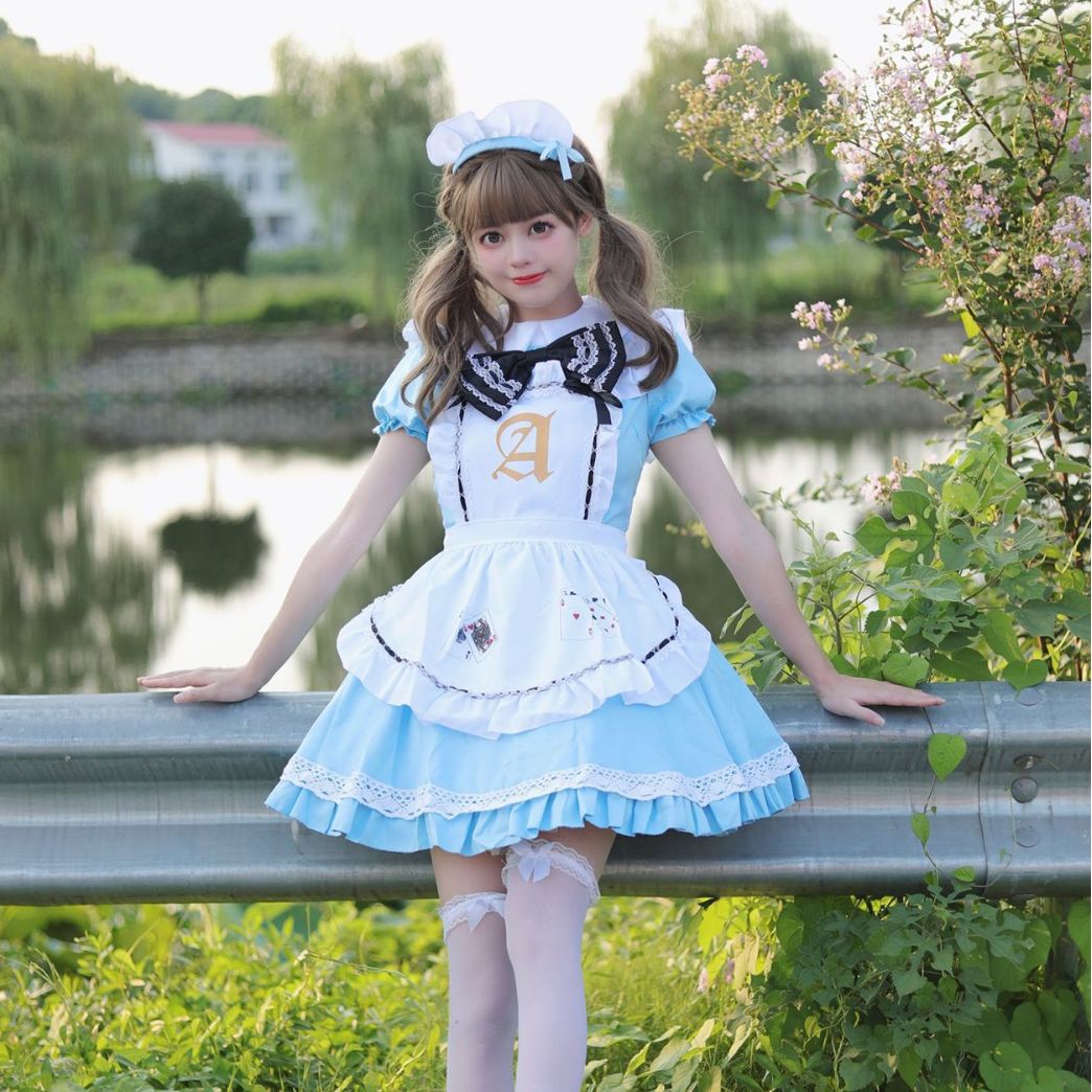 ハロウィーン衣装アリスドリームワンダーランドメイド服ローリーメイド制服誘惑ロリータlolita