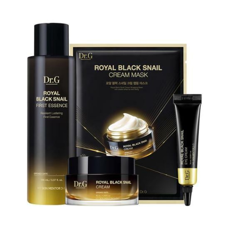 ロイヤルブラックスネイルスペシャルセット (ファーストエッセンス165ml+クリーム50ml+アイクリーム10ml+マスクパック1枚)