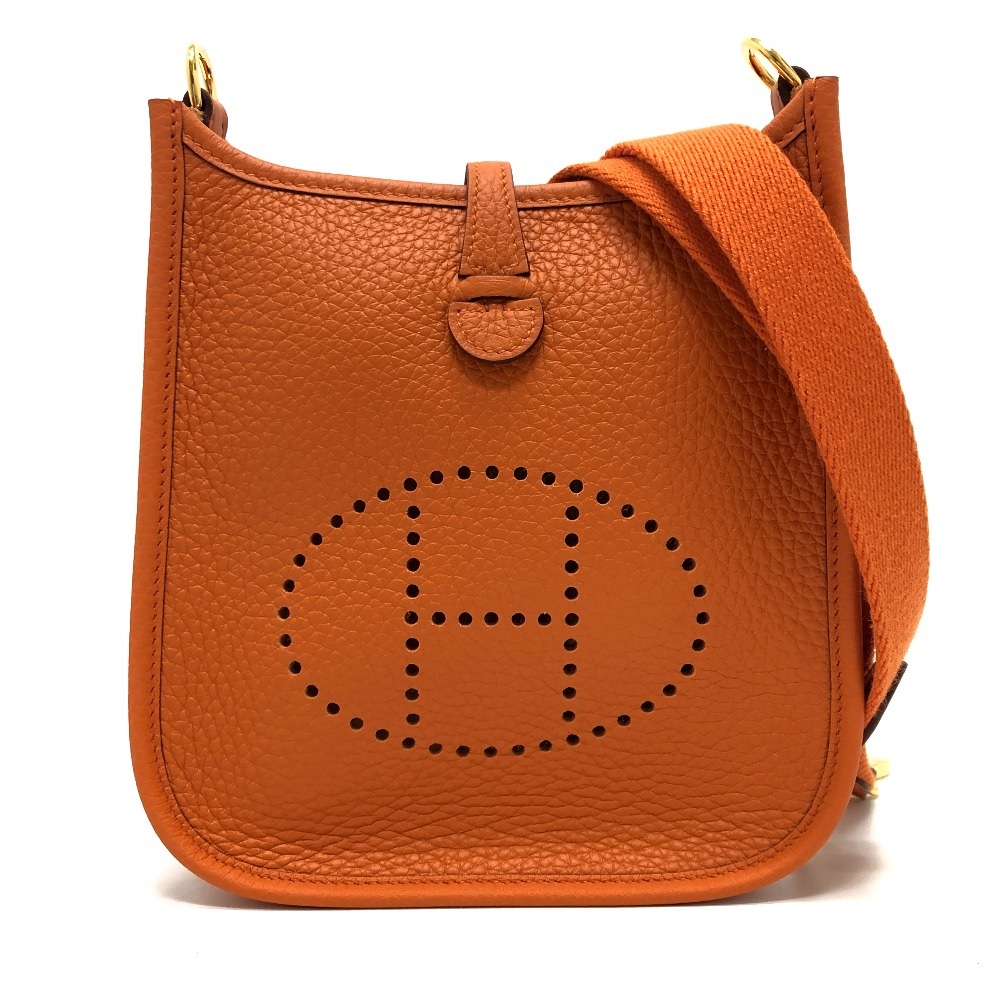 ショルダーバッグ エブリンTPM 肩掛けバック 斜め掛けバック バック カバン ショルダーバック トリヨンクレマンス オレンジ