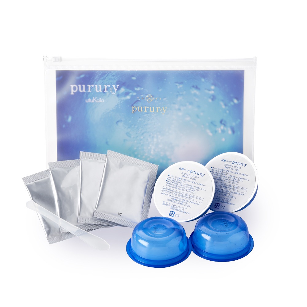 炭酸パックプルリ　4個入　垂れない ジェル 毛穴 美肌 フェイスパック 洗い流し不要　はがせる炭酸パック　無添加 無香料 日本製 スキンケア 美容　洗顔不要