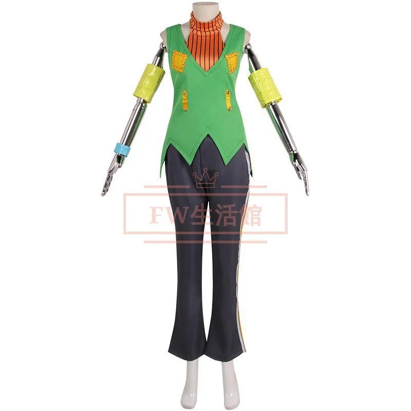 ジョジョの奇妙な冒険 ストーンオーシャン風 エルメェス・コステロ Hermes Costello コスプレ衣装 イベント 演出服 アニメ変装 仮装 ハロウィン