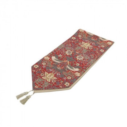 イチゴドロボウ テーブルセンター 35×180Vcm HN1711 R レッド