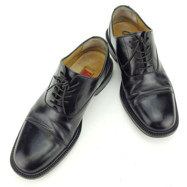 シューズ 靴 ストレートチップ 8E ブラック 中古