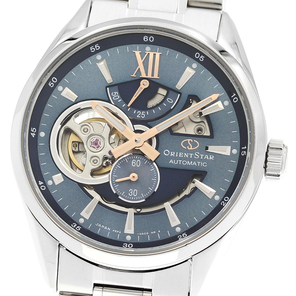 オリエント ORIENT F6F4-UAB0/RK-AV0009L オリエントスター モダンスケルトン パワーリザーブ 自動巻き メンズ 良品 箱・保証書付き_912534【中古】