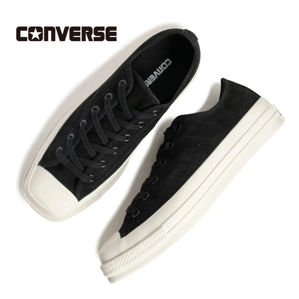 CONVERSE コンバース オールスター スクエアトウ スニーカー ALL STAR SQUARETOE SU OX BLACK ( ブラック 黒 スエード メンズ 31317360 )