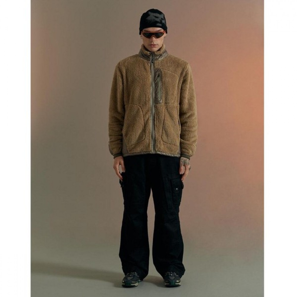 [Bobcat] ハイロフトジップジャケット-ベージュ