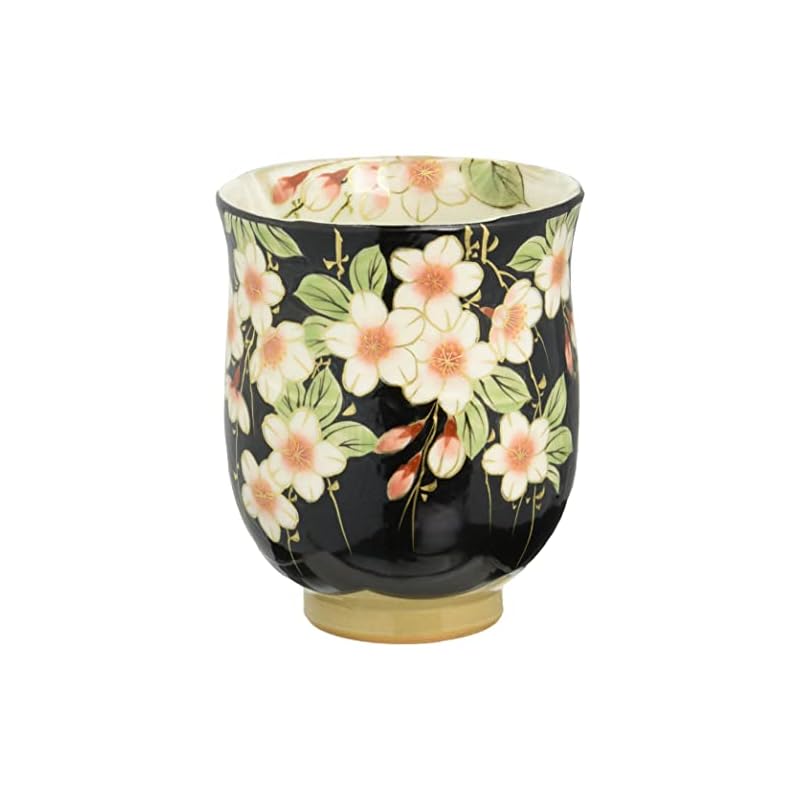 アイトー(Aito) 京焼 清水焼 陶あん窯 湯呑 大 しだれ桜 KTA190-01